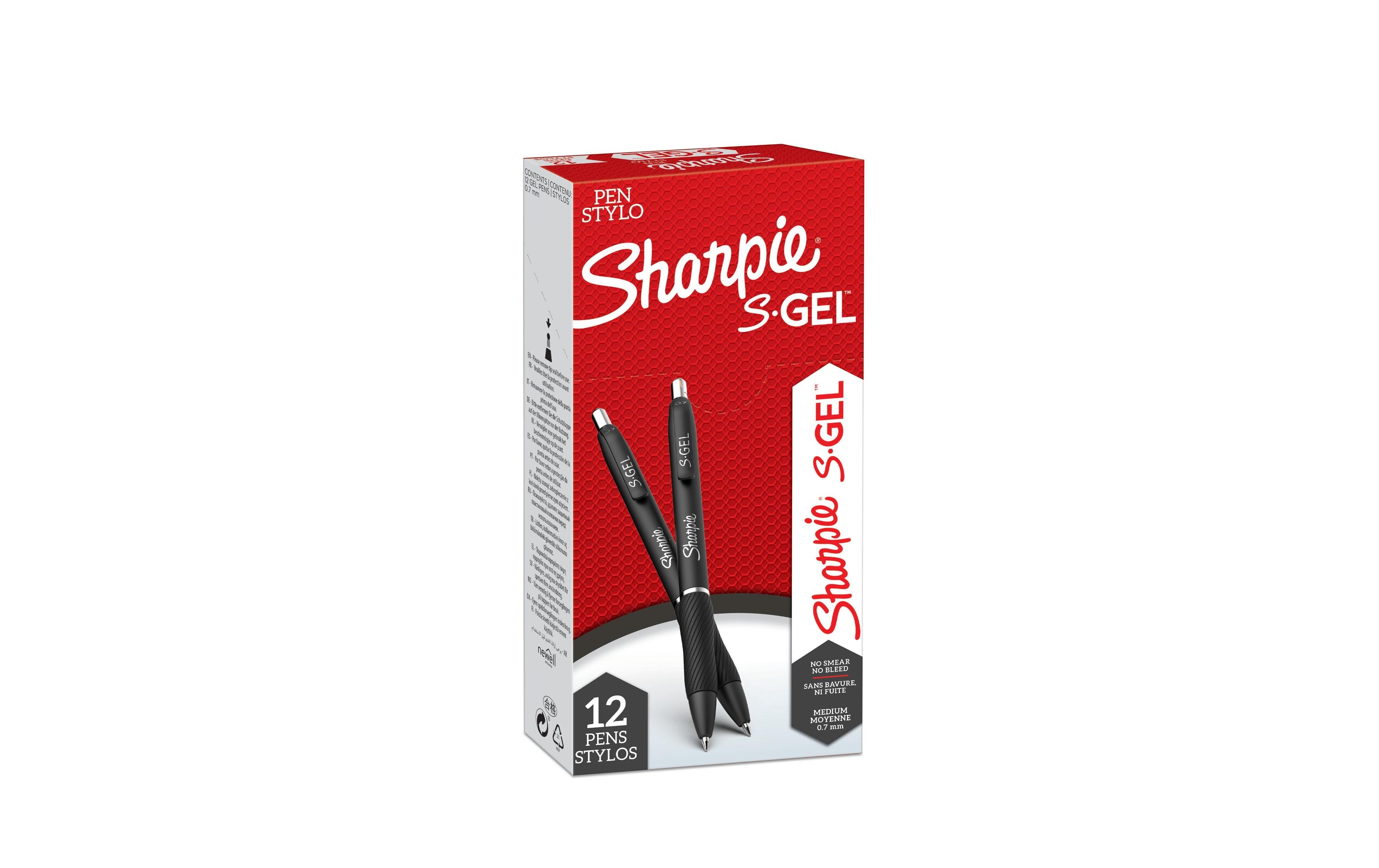 Gelschreiber 0.7 mm, 12 Stück, schwarzGelroller von Sharpie
