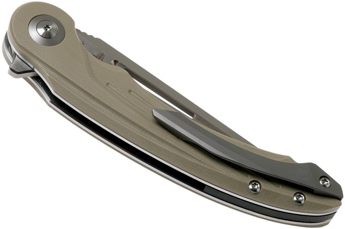 Bestech Irida BG25B Beige G10 zakmes, Kombou design