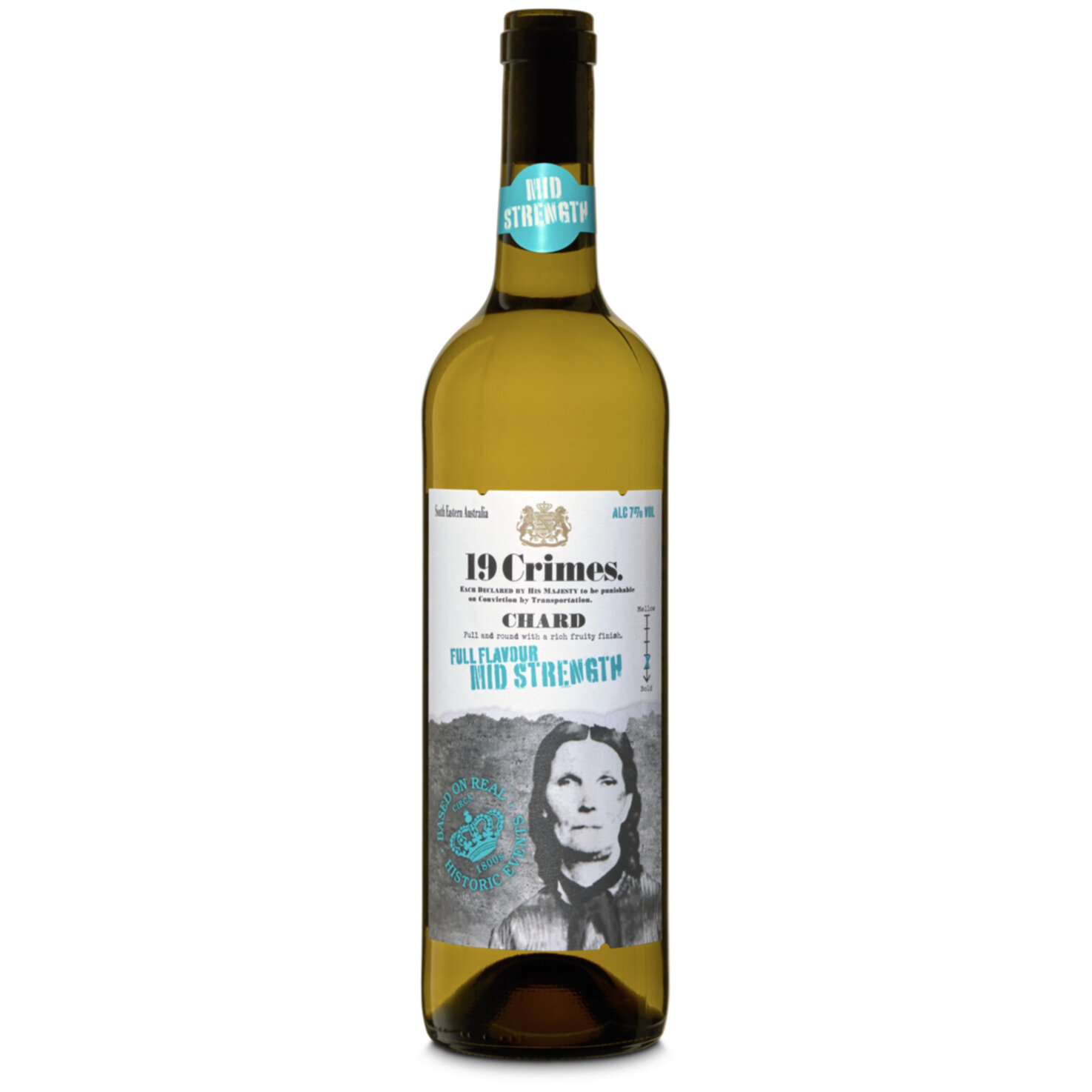 19 Crimes Mid-Strength Chardonnay -75cl