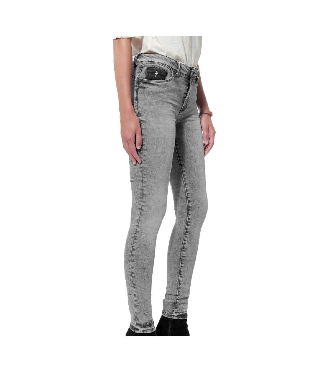 Jean Slim Gris Femme Kaporal Flore