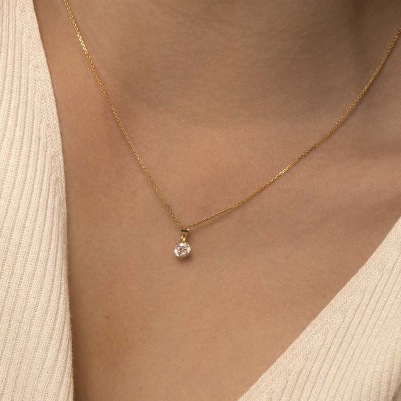 Pendentif Or Jaune 375/1000 et Zirconium