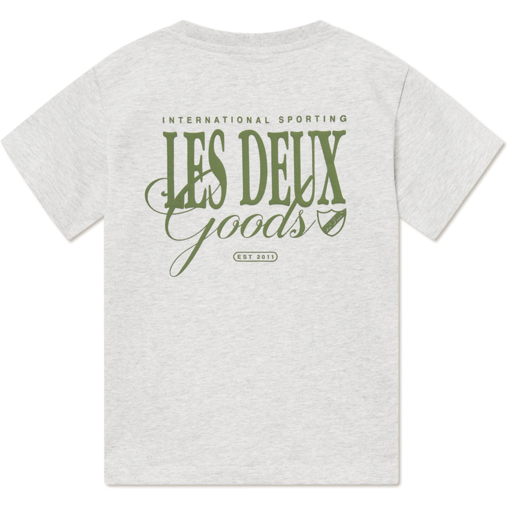 Køb Les Deux Kids Snow Melange/Chive Green Goods T-Shirt