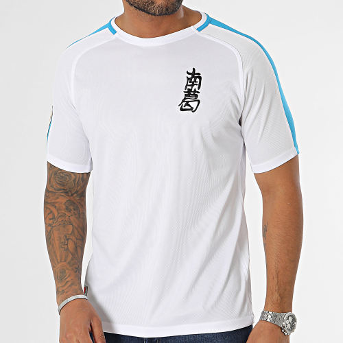 Tee Shirt Legend Newpie OTL21000 Blanc Bleu Clair