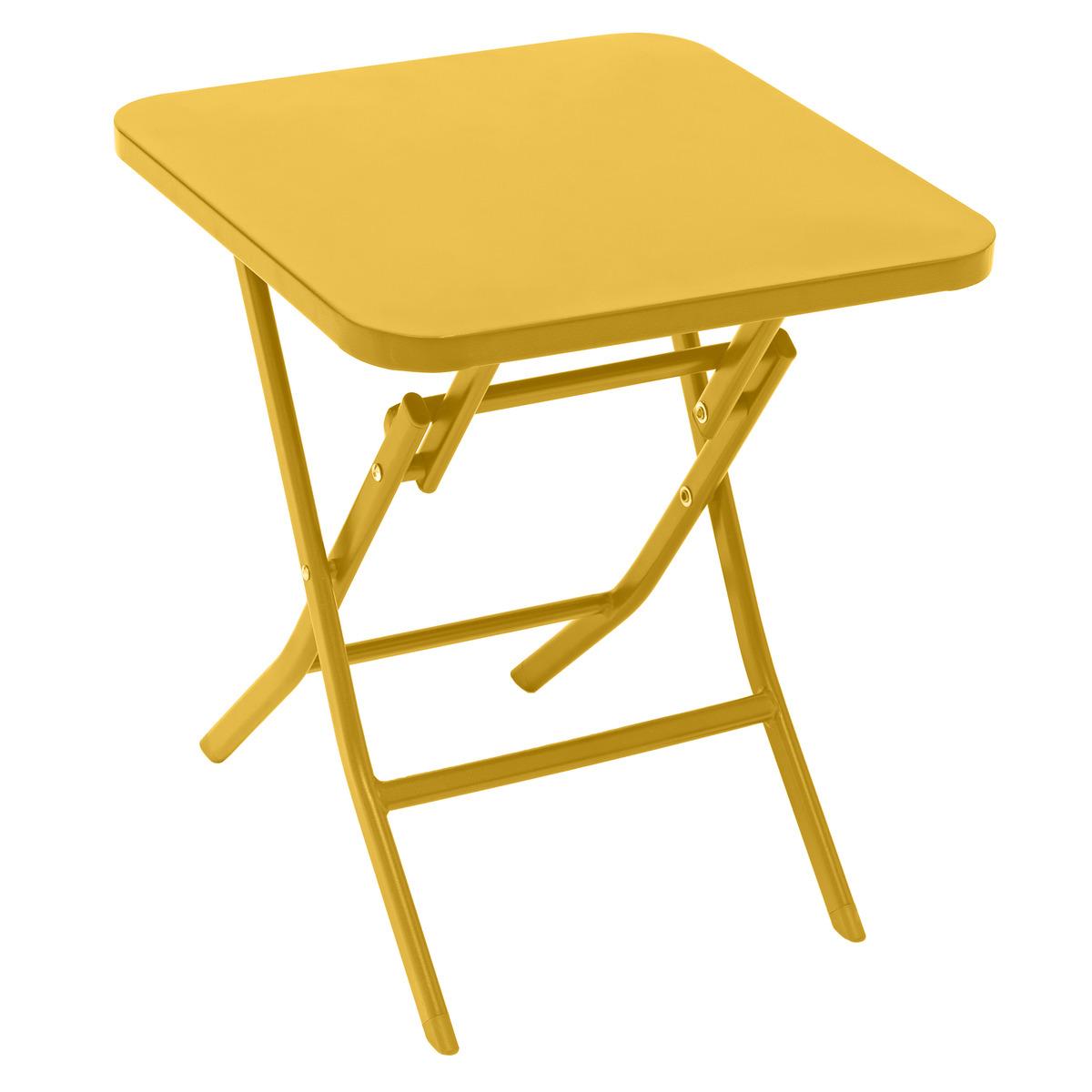 TABLE APPOINT GREENSBORO MOUTARDE