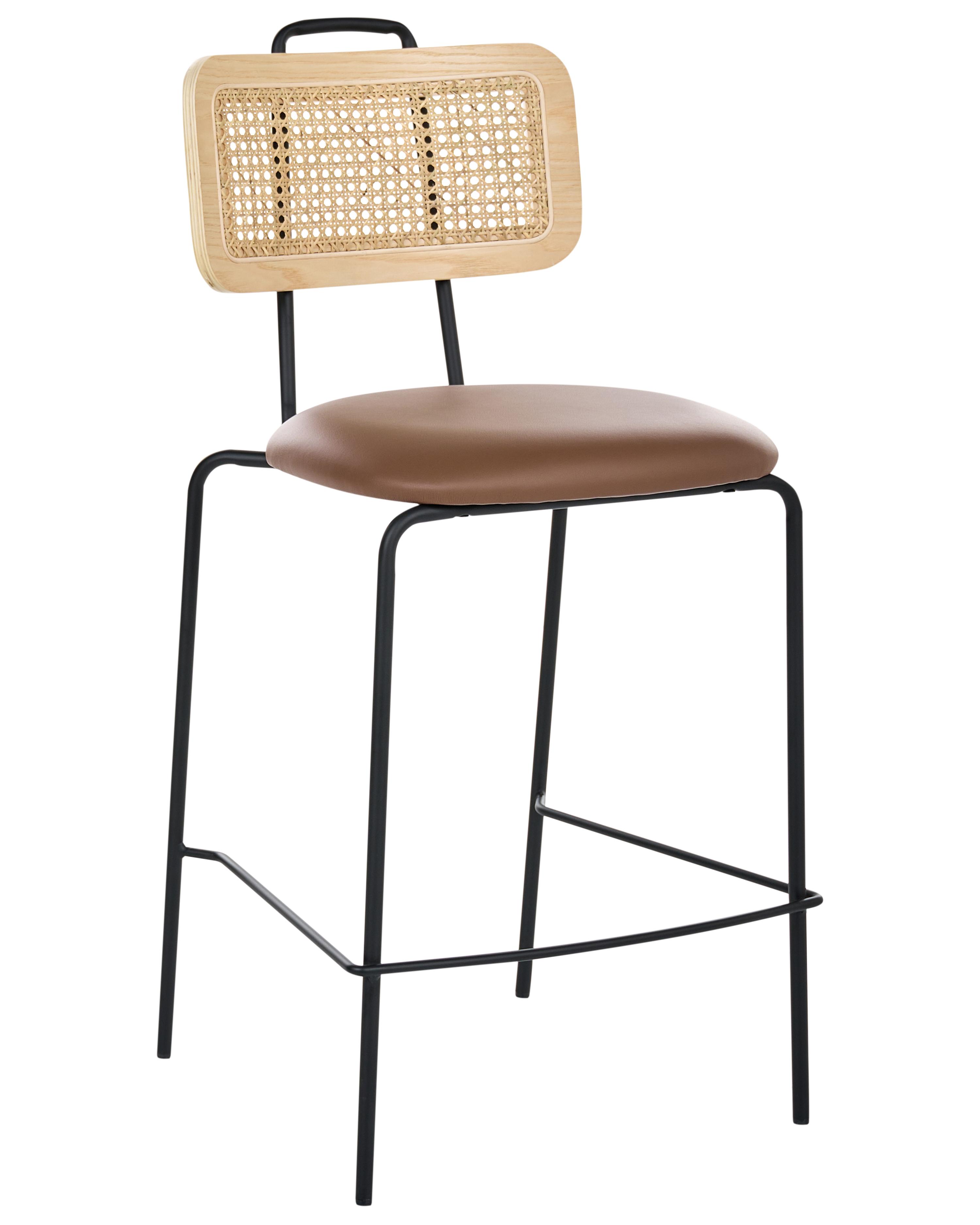 Set van 2 barstoelen ADELANTO Bruin