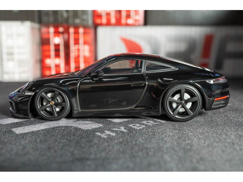 Sturmkind DR!FT Racer Porsche 911 Carrera Schwarz, 1:43 Appgesteuertes Drift Auto im Massstab 1:43