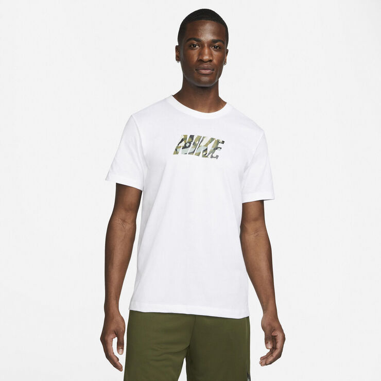 Nike Dri Fit Sport Clash Traenings T Shirt Hvid