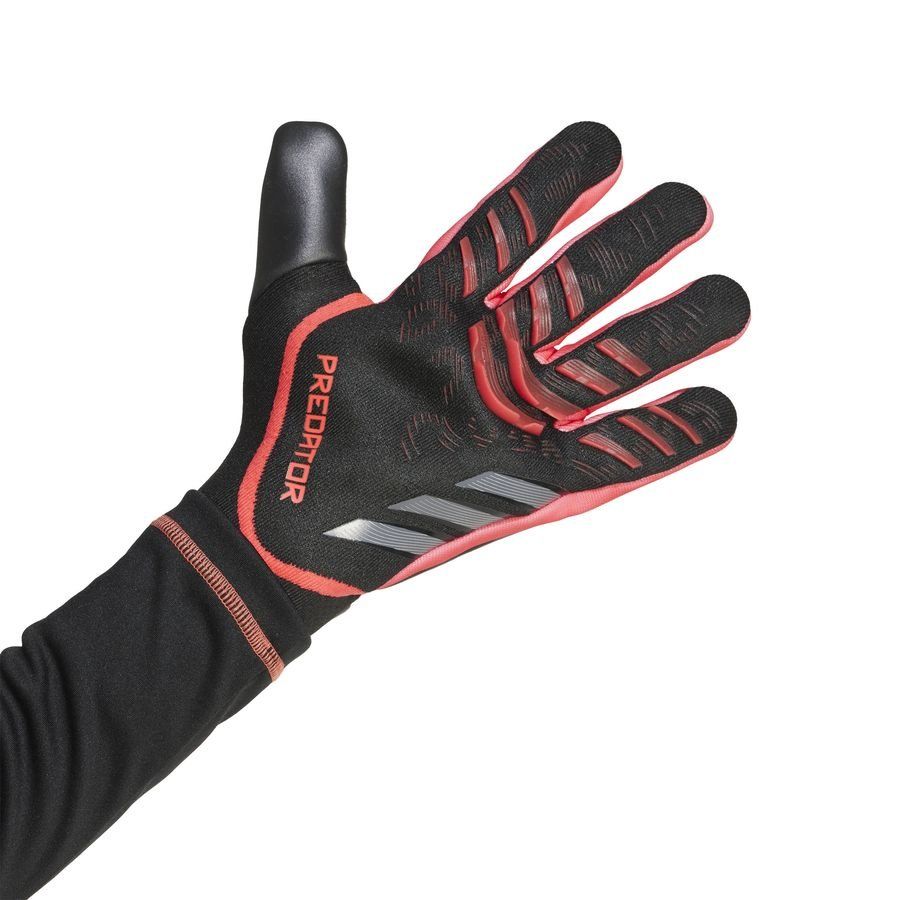 adidas Gants de Gardien Predator Pro Stealth Victory - Noir/Lucid Red