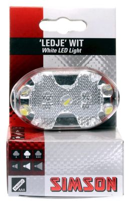 SIMSON phare 5 led batterie guidon potence
