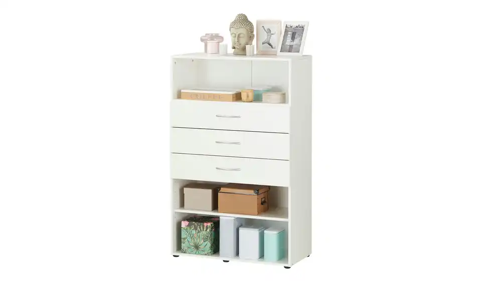 Regal Multischrank-System 80 cm 126 cm Weiß