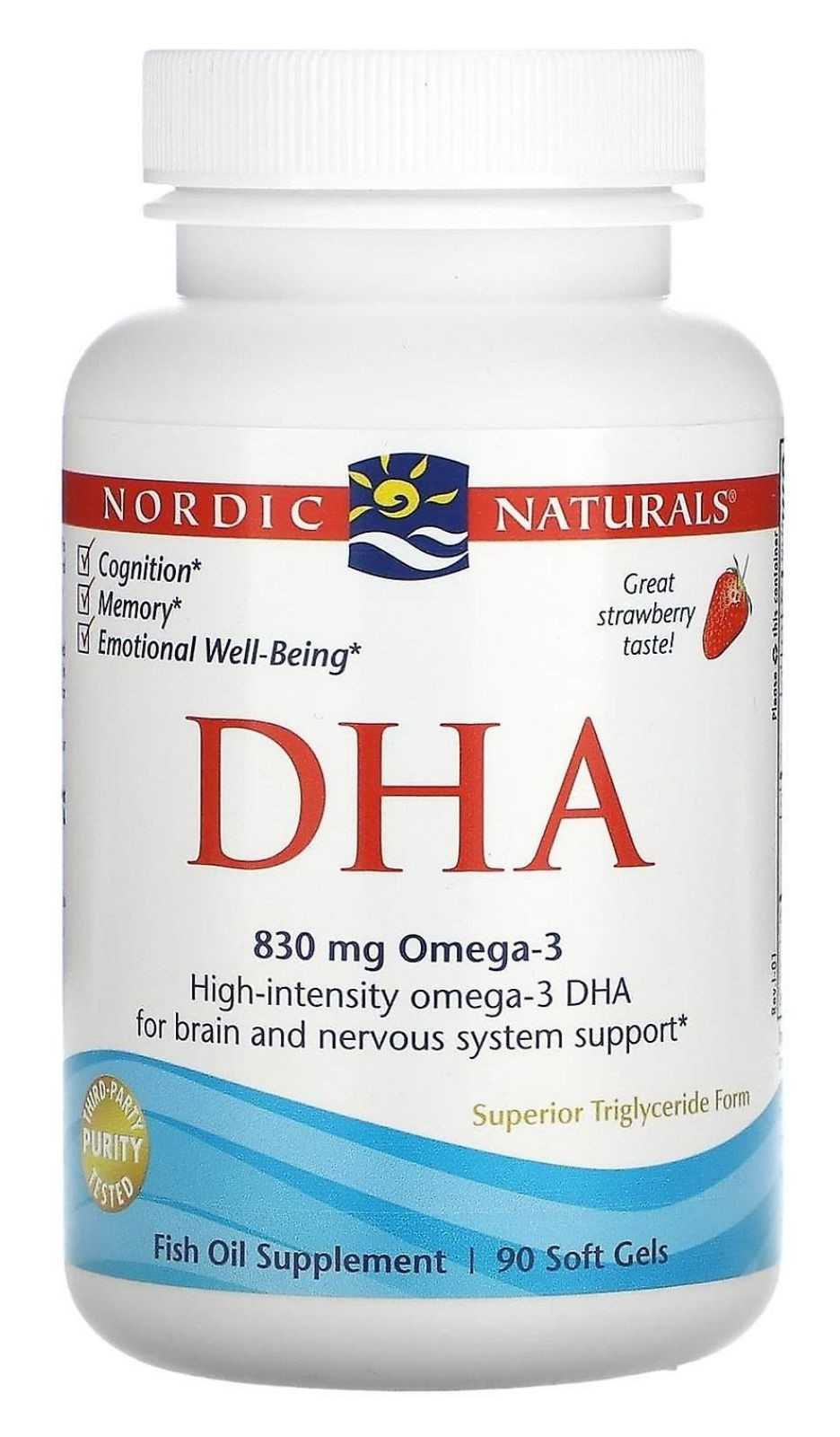 Cápsulas gelatinosas de DHA da Nordic Naturals (90 unidades)
