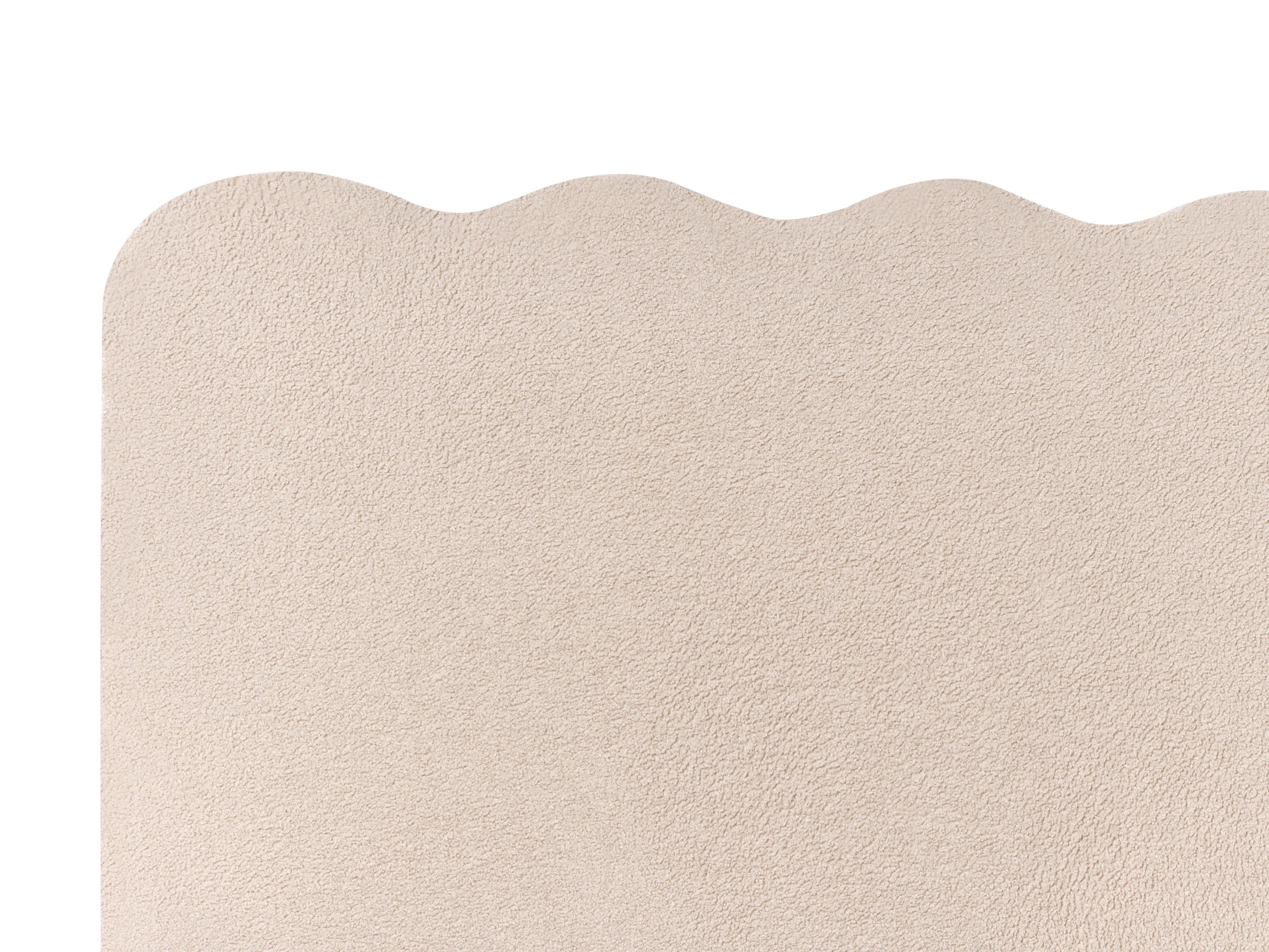 Bed met opbergruimte Bouclé NANTERRE 180 x 200 cm Beige