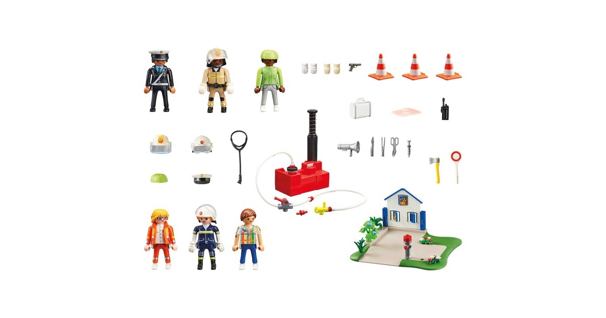 PLAYMOBILFigures - My Figures: Reddingsmissie Constructiespeelgoed  (70980)