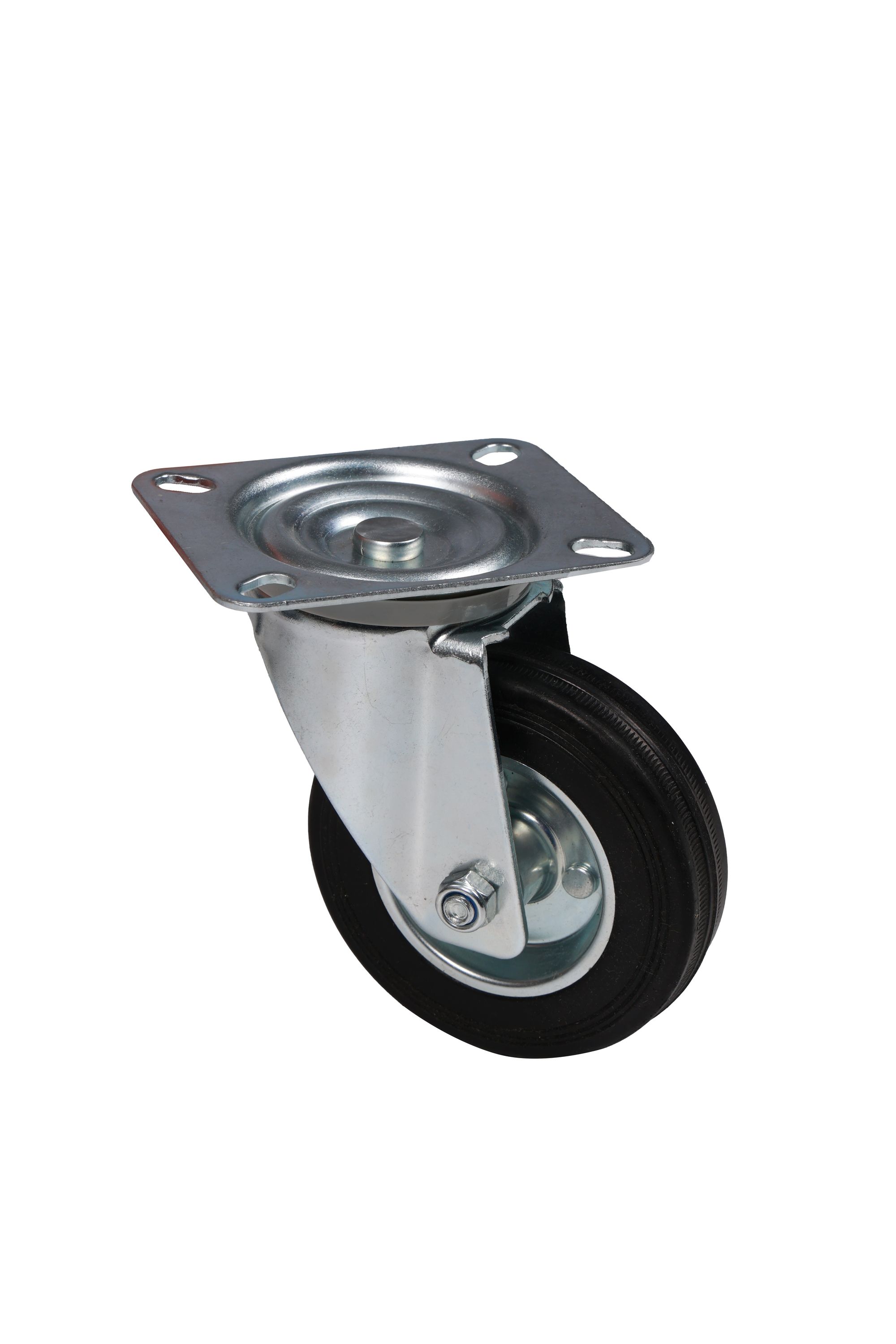 Schwerlastrollen Vollgummi 4er Set 100 mm