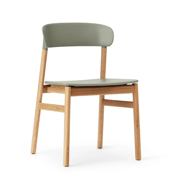 Normann Copenhagen - Herit Stuhl, Eiche / dusty grün