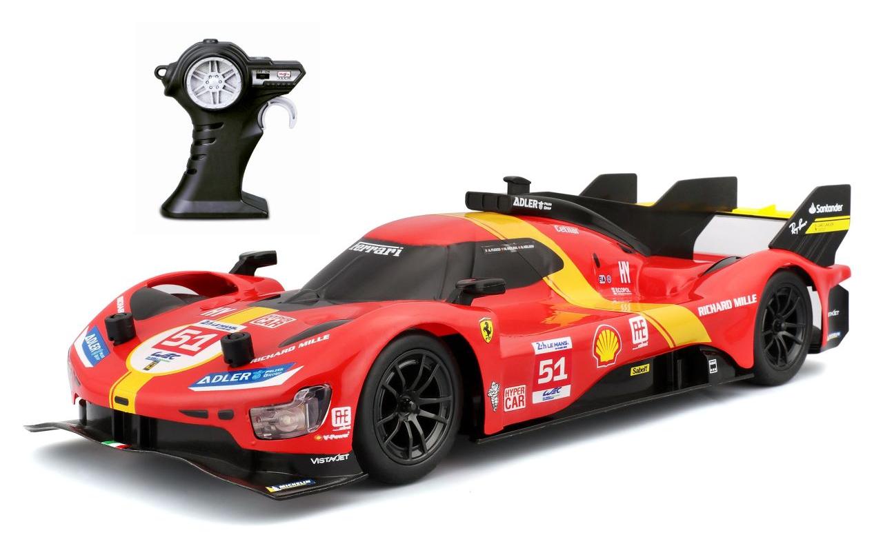 Rennwagen RC Ferrari 499P LMH 2023 1/16, RotFerngesteuertes Spielzeug