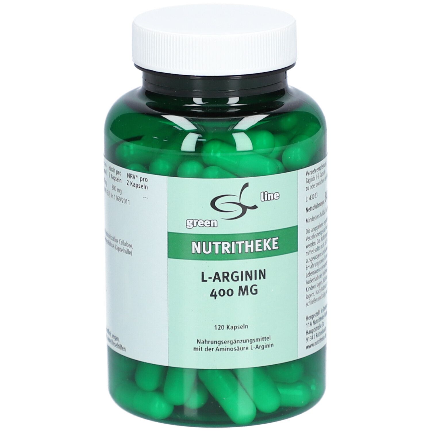 green line NUTRITHEKE ARGININ 400 mg