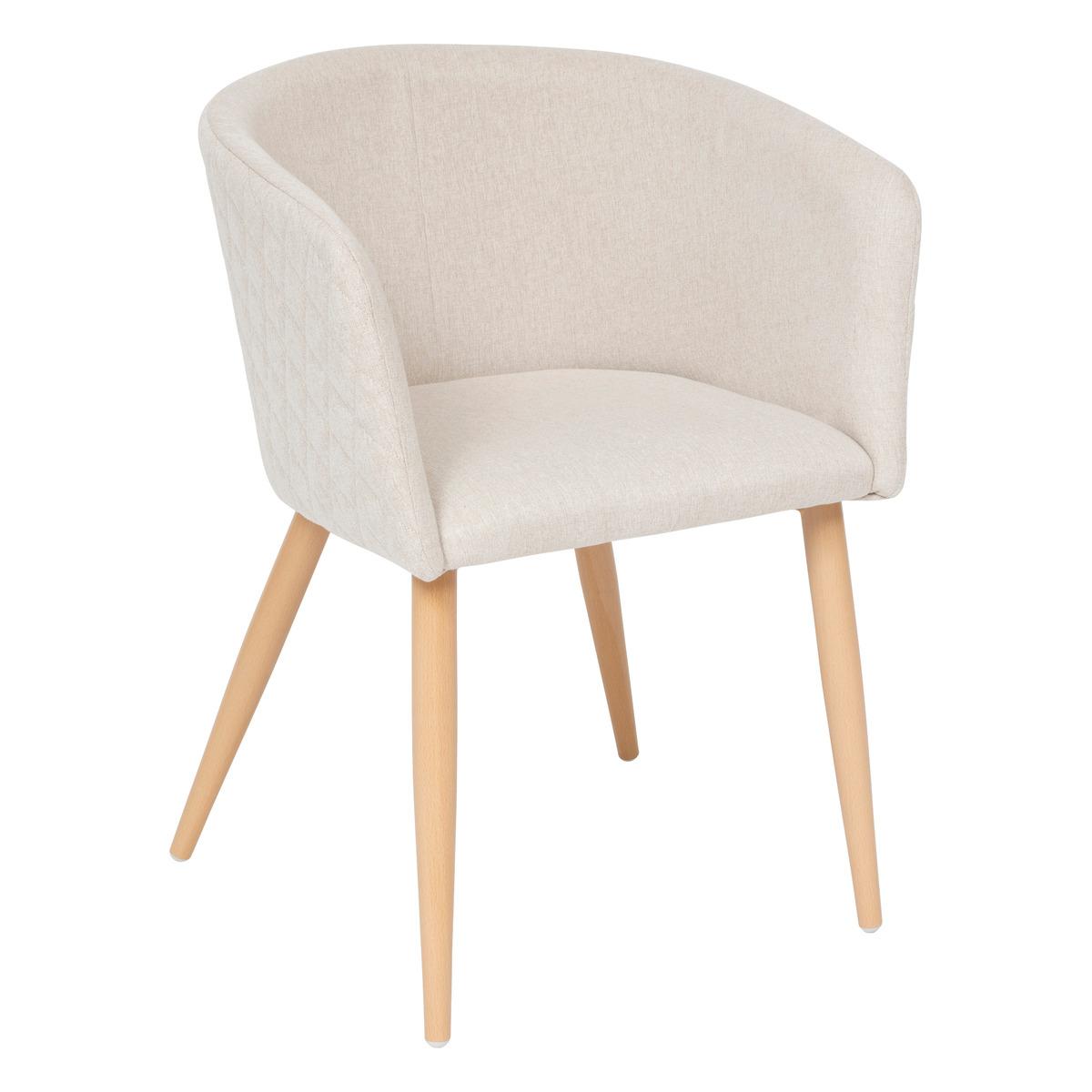 FAUTEUIL A DINER MARLO HETRE BEIGE