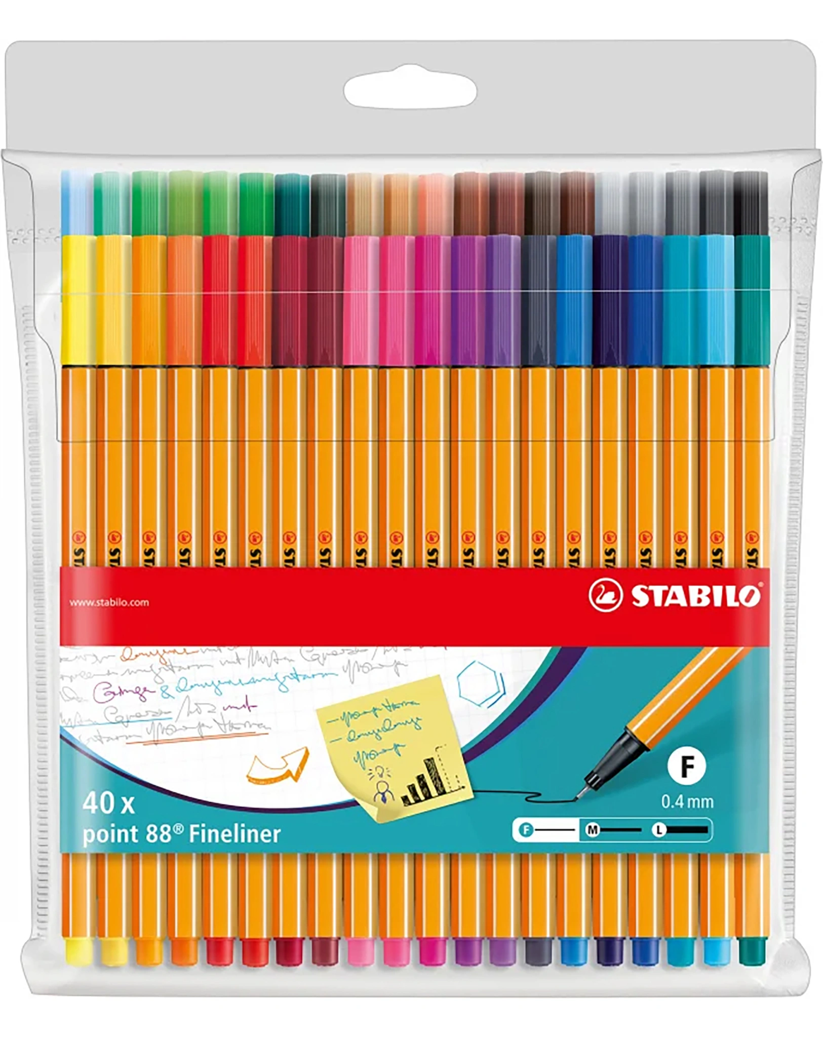 Fineliner STABILO® point 88 ETUI 40er-Pack