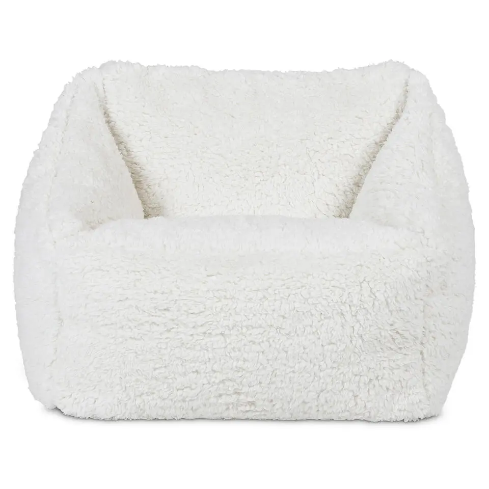 icon Kindersitzakken Teddybeer - Fleece Zitzak - Crème