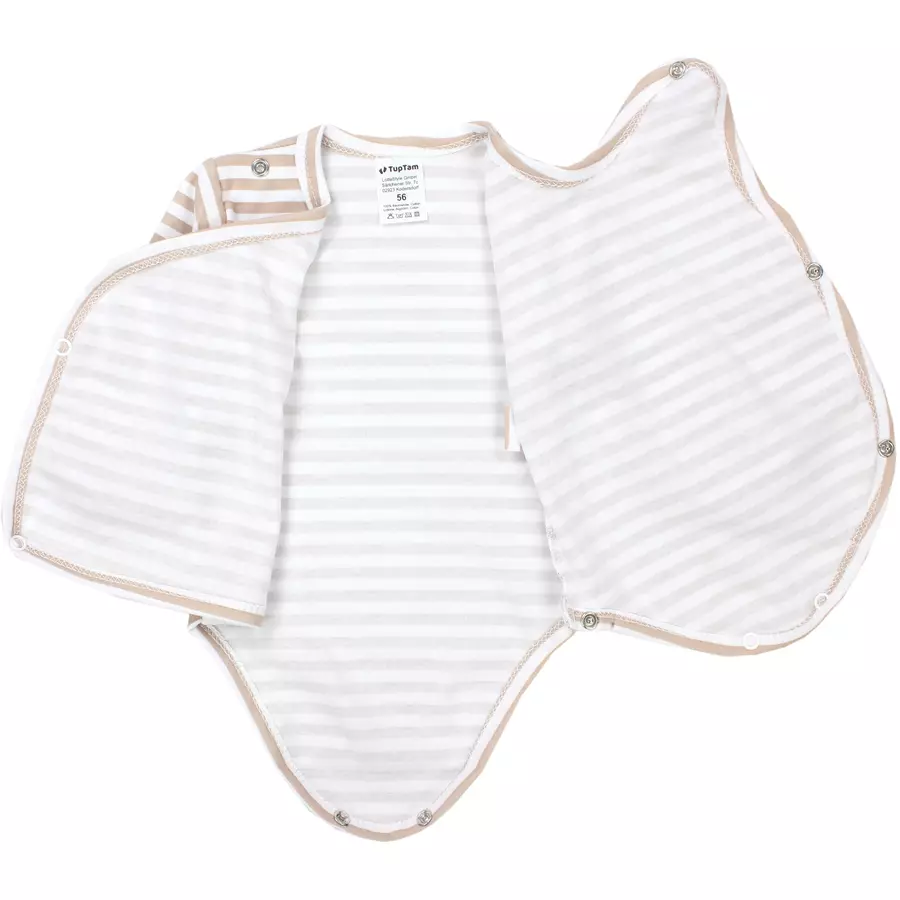 TupTam Baby Langarm Wickelbody im 5er Set hellrosa