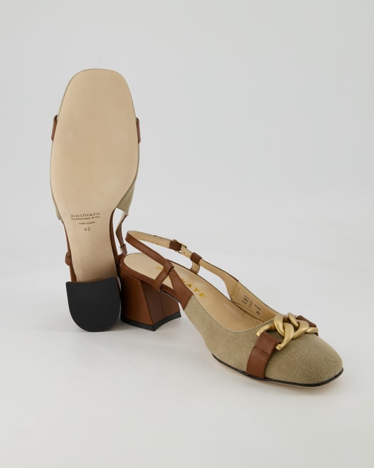 Brunate 51385 Slingpumps in Beige