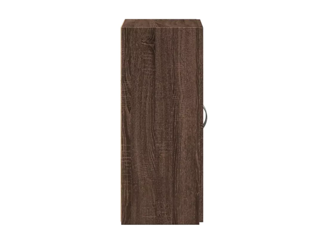 Armoire de classement chêne marron bois d'ingénierie