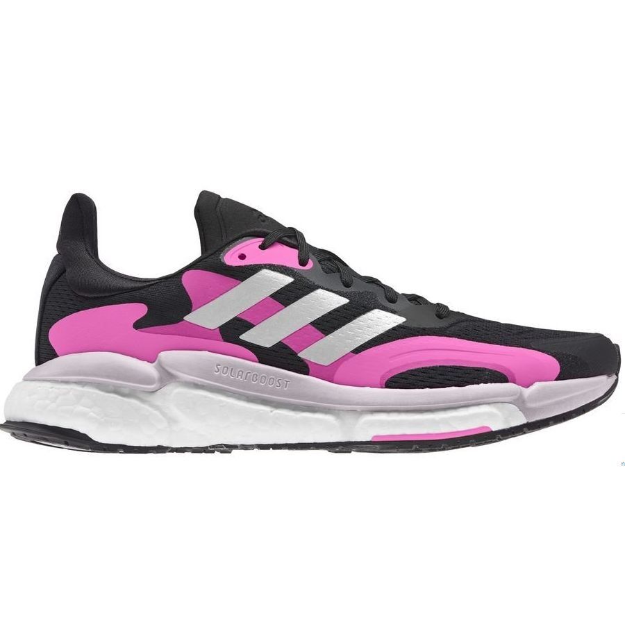 adidas Chaussures de Running Solar Boost 3 - Noir/Rose/Argent Femme