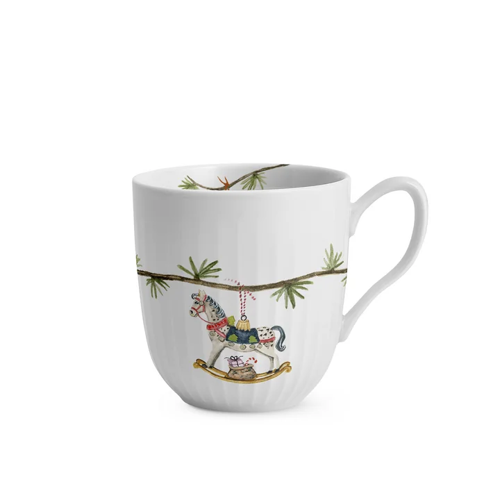 Kähler Design - Hammershøi Christmas 2025 Becher mit Henkel, 33 cl, weiss