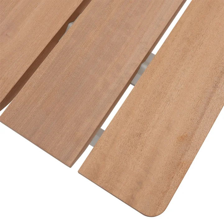 Muuto - 70/70 Gartentisch, 225 x 90 cm, Sapelli / anthrazitschwarz RAL 7021