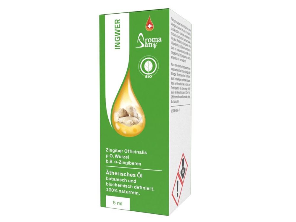 Aromasan Ingwer<br>5 ml, Ätherisches Öl, in Schachtel Bio