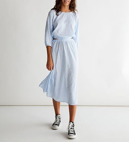 Grønt Kjole - Osgood - Hvid/Bl?