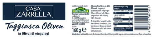 Casa Zarrella Taggiasca Oliven ohne Stein