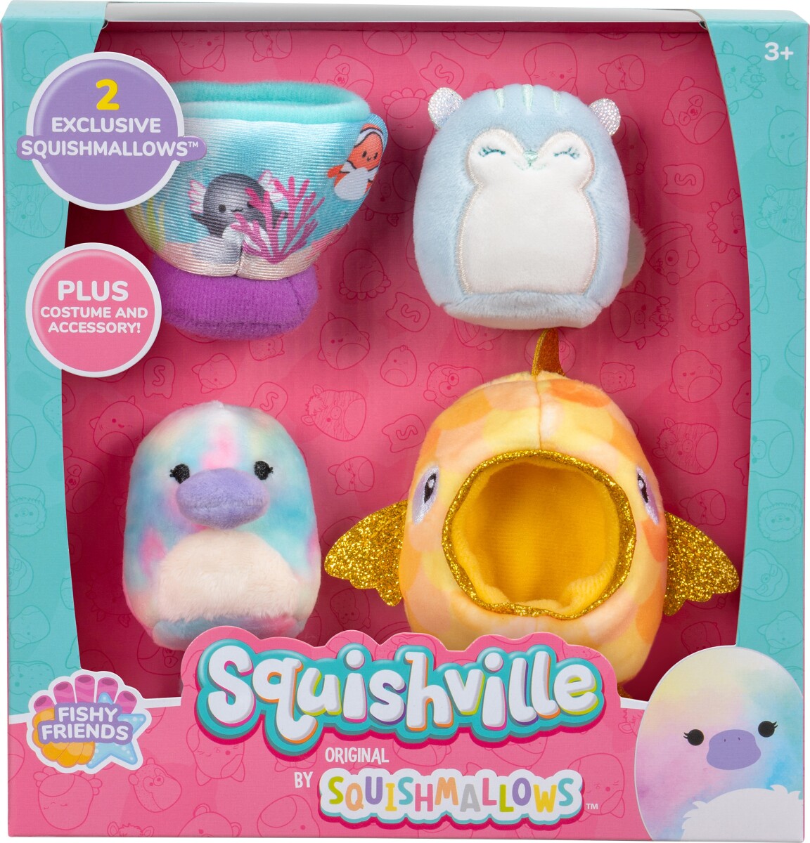 Squishville Squishmallows - Accessory Set - Fishy Friends