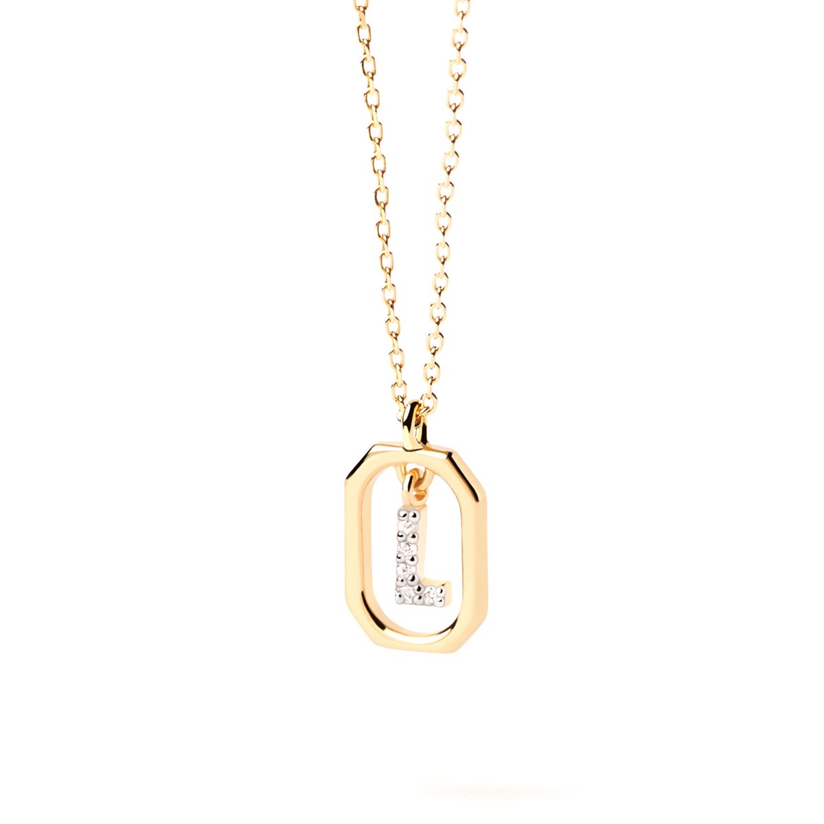 Collier Pdpaola Lettre L Mini doré