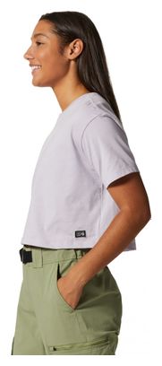 T-Shirt Mountain Hardwear MHW Logo Crop Violet Femme
