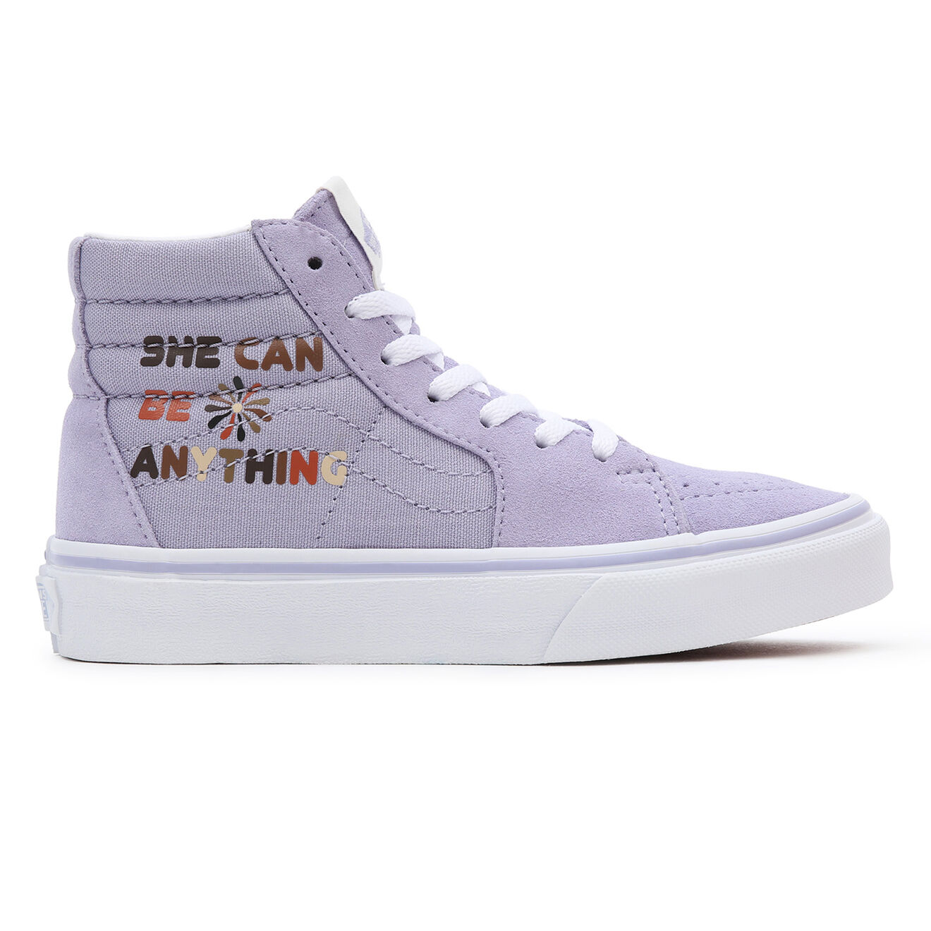 Vans Sneakers en Velours de Cuir & Textile UY SK8-Hi violettes