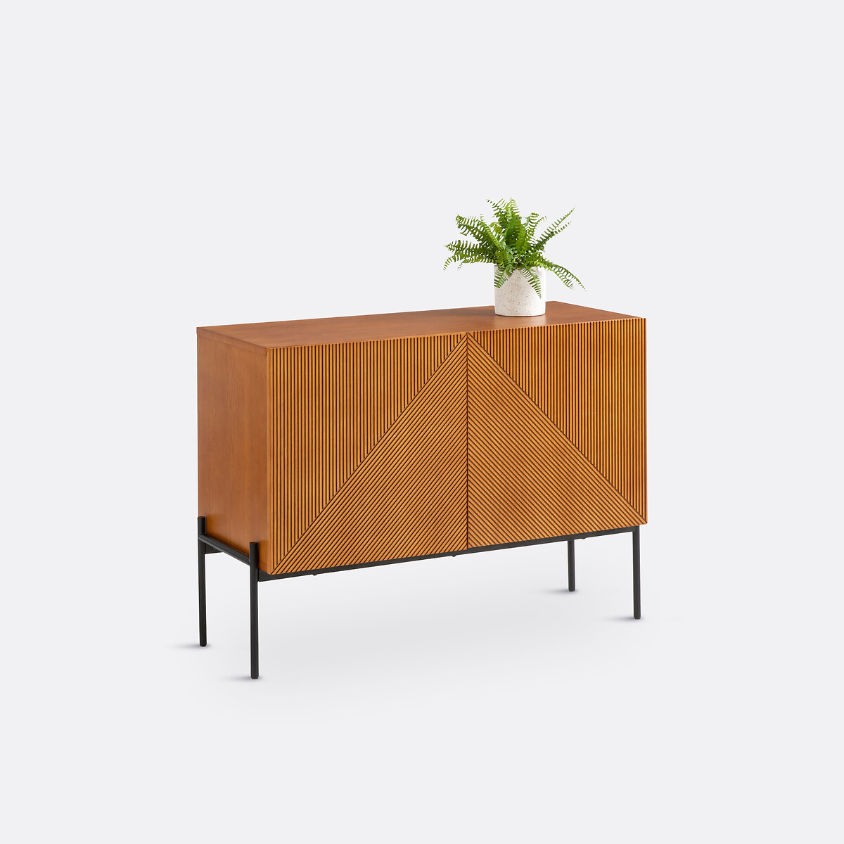 LA REDOUTE INTERIEURS<br>Móvel buffet vintage, carvalho, 2 portas, Lodge