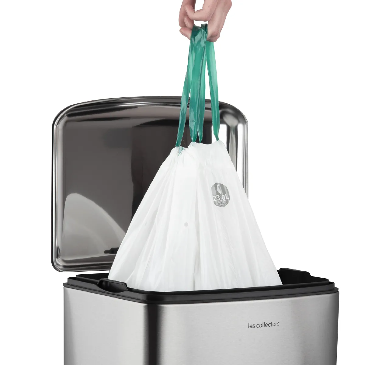 Les Collectors H.Koenig N°712 - Poubelle 30L Inox
