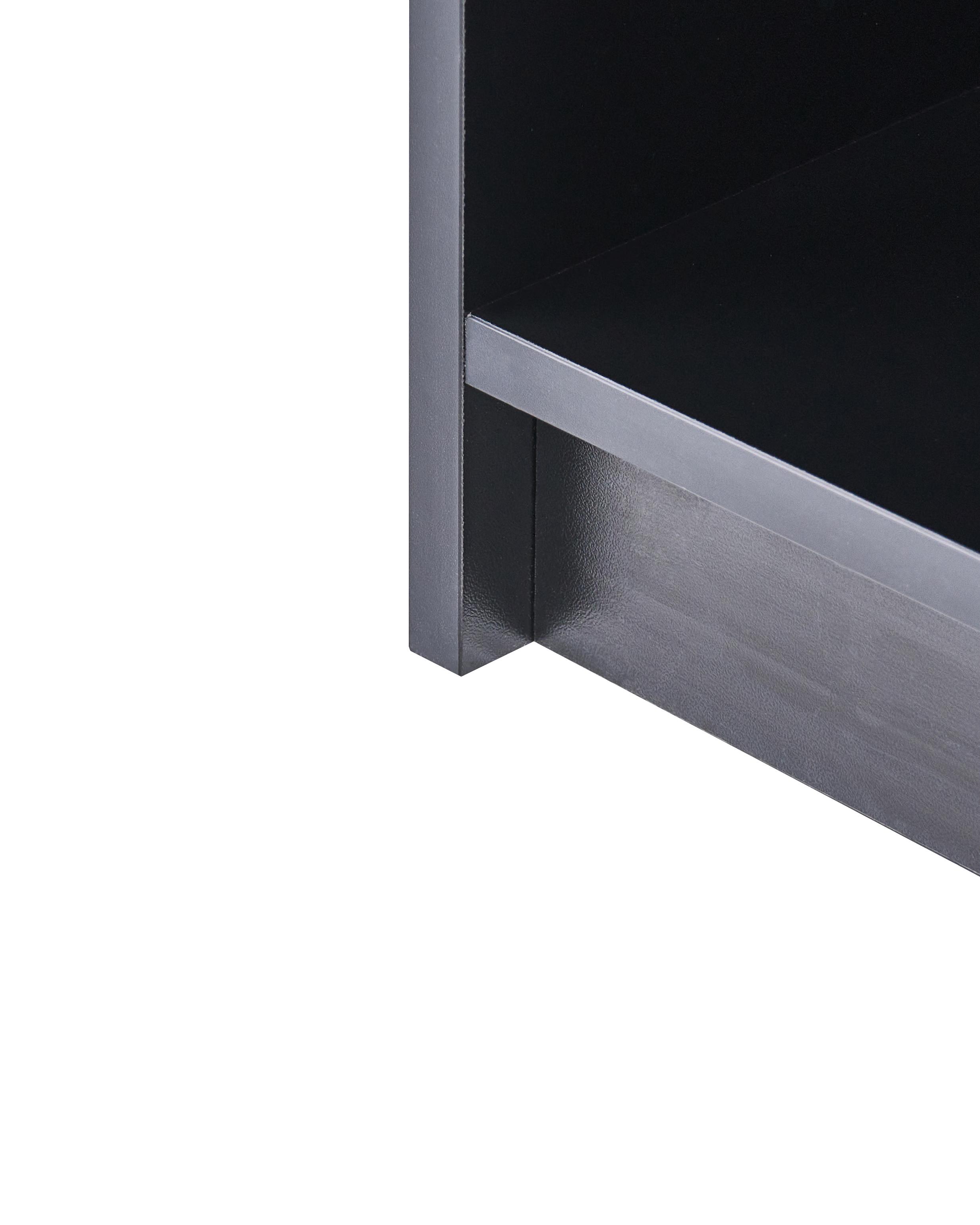 Boekenkast met 5 planken ZEHNA 197 cm Zwart
