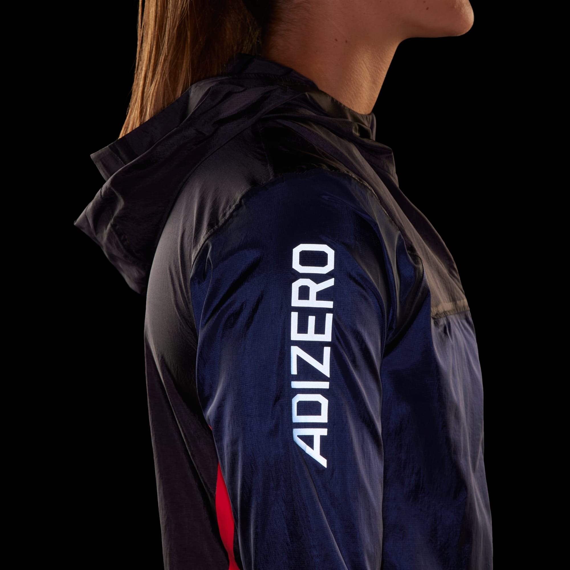 Adizero Running Lightweight Jacket Dame Black/Legend Ink