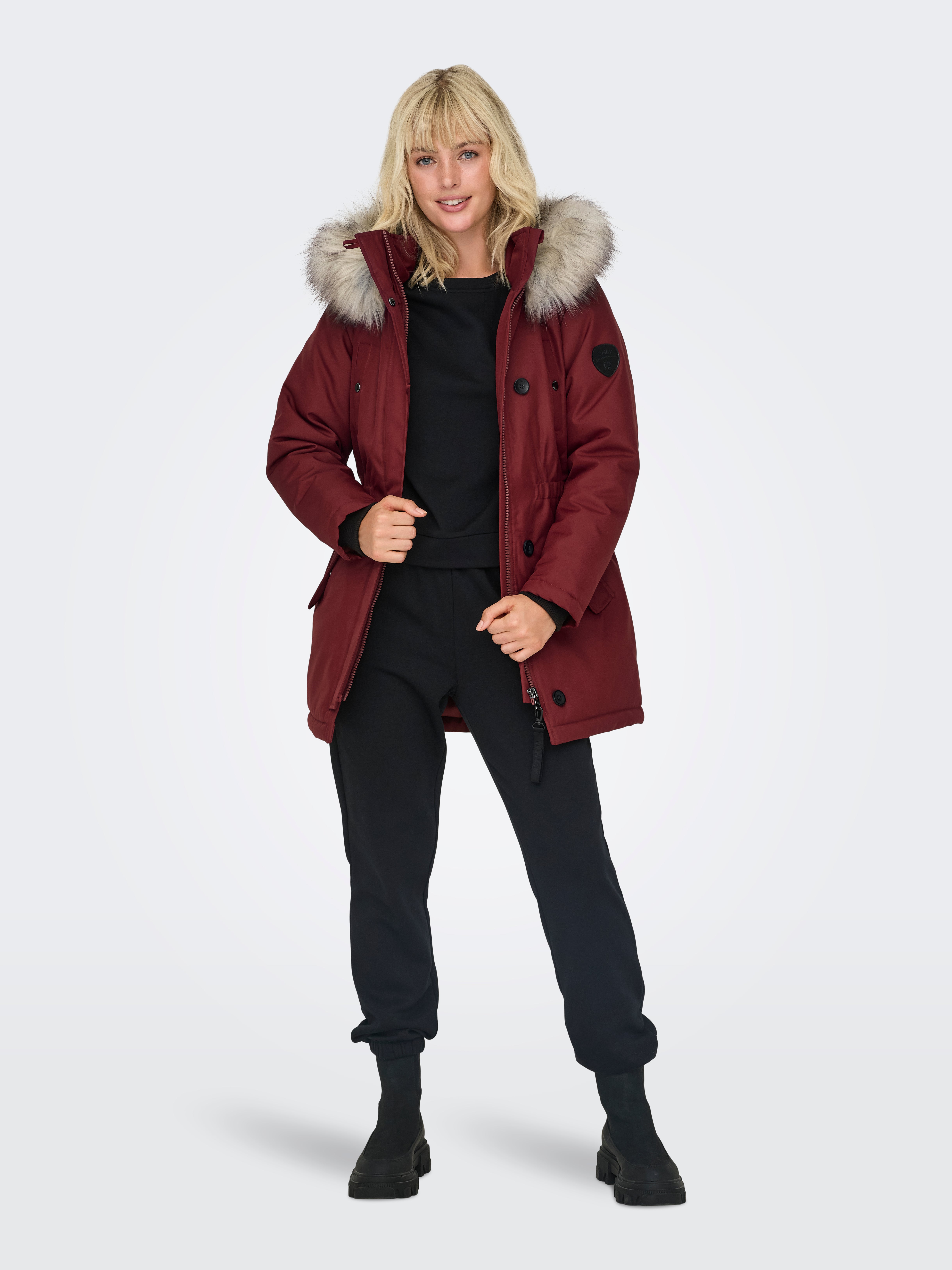 ONLIRIS Langer Parka Syrah