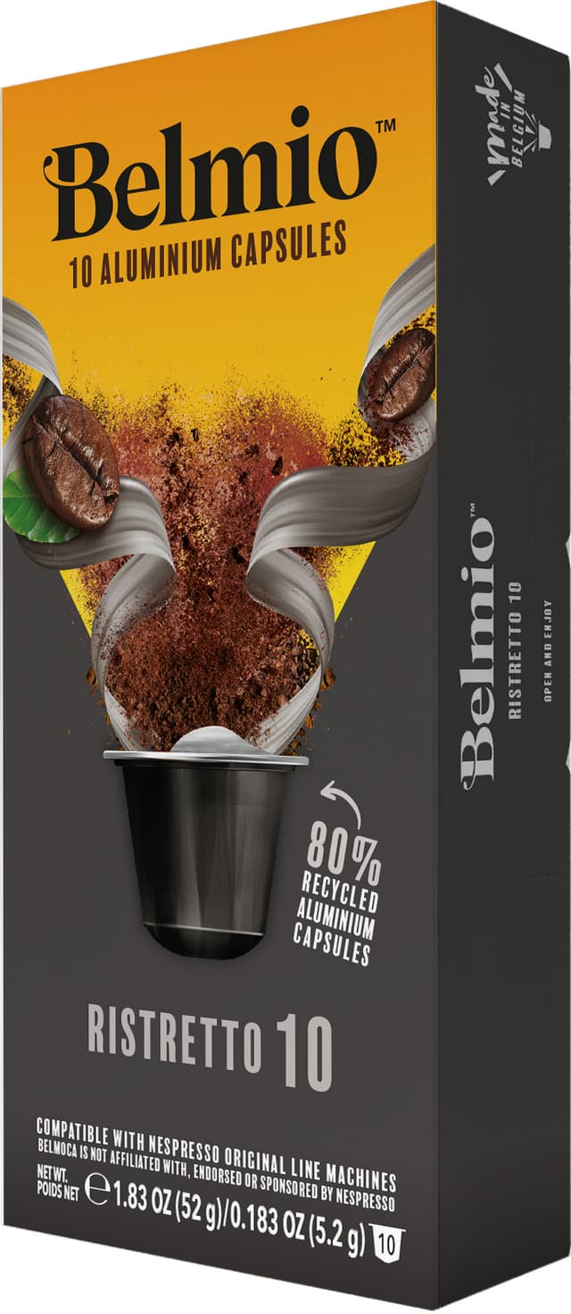 Belmio Ristretto kaffekapsler til Nespresso (10 pakker)