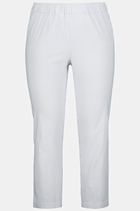 7/8-Bengalinhose Sienna, Vichykaro, hochelastisch