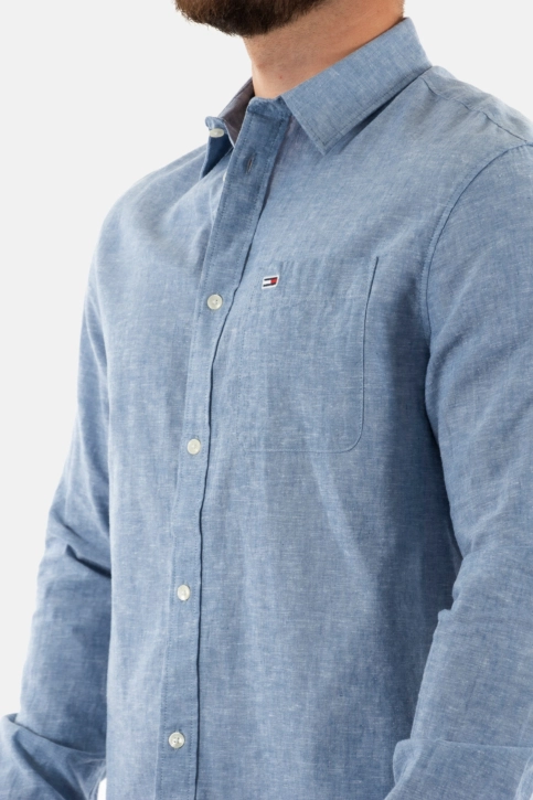 Chemise tommy jeans linen blend c6c charmed