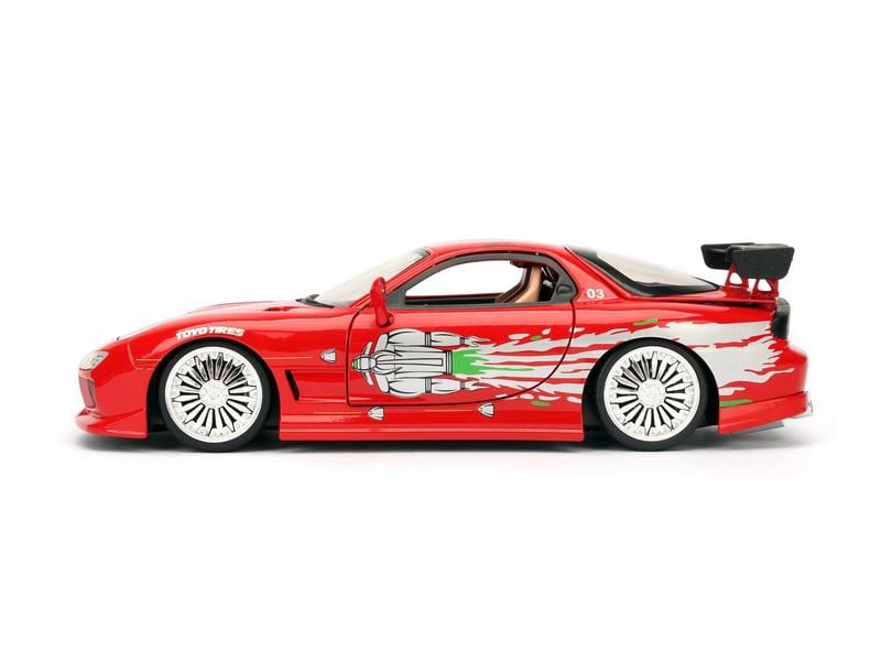 Jada Toys Sportwagen Fast & Furious Mazda RX-7 1:24 Mazda RX-7 Sammlermodell im Massstab 1:24