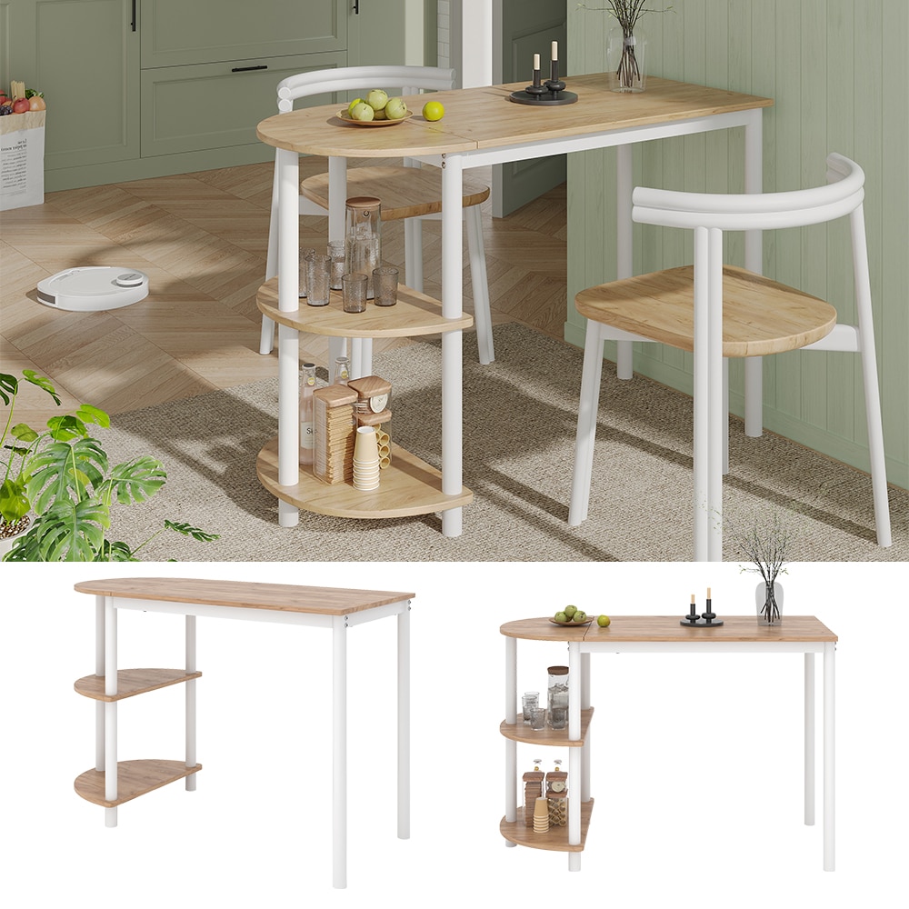 Vicco Bartisch Freetown Eiche Weiß 110 x 75,5 cm mit Regal