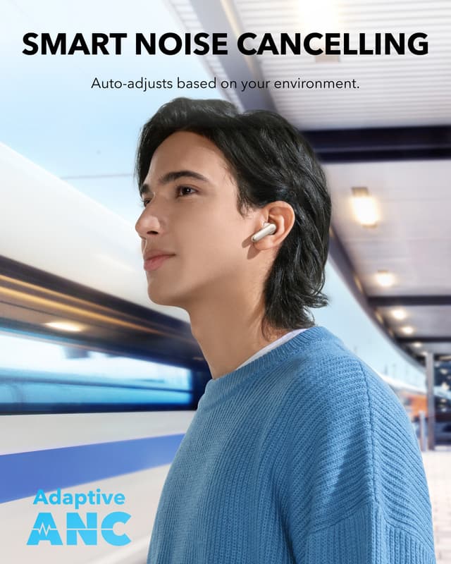 Soundcore P40i true wireless in-ear høretelefoner (hvid)