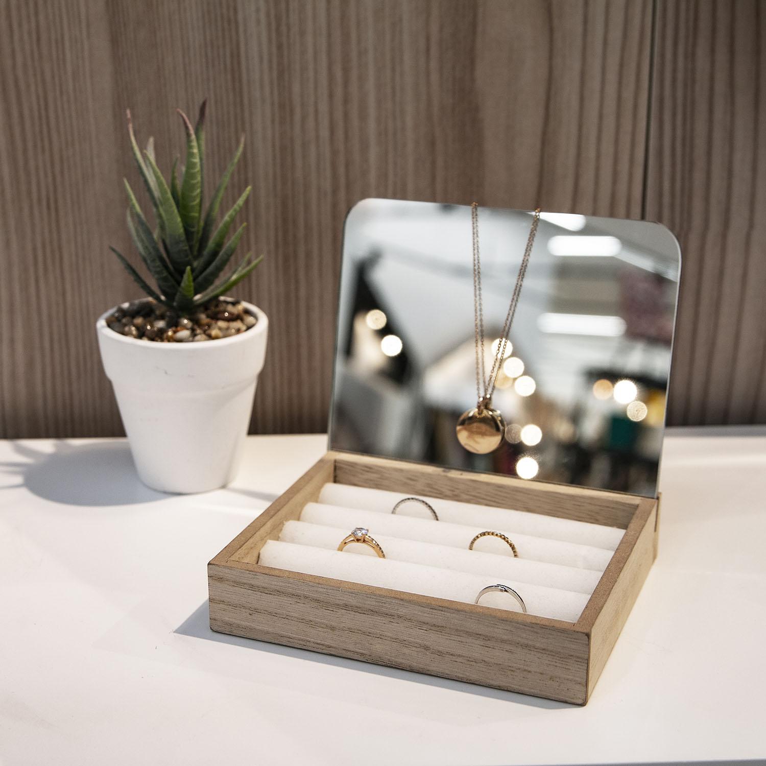 PORTE BAGUE MIROIR