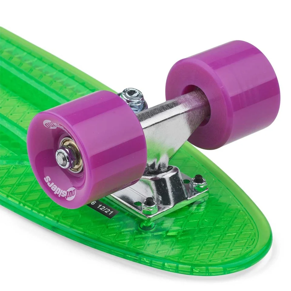 Outsiders - Transparent Retro Skateboard Grøn